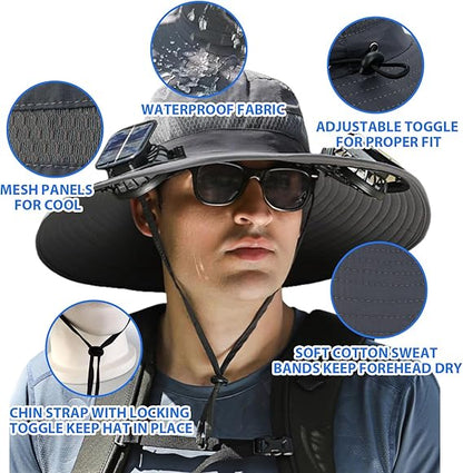 🔥2026 Summer Hot Sale🔥Solar Cooling Sun Hat – Portable Fan Cap