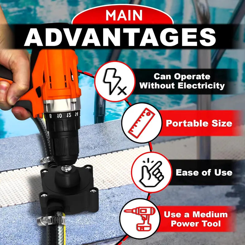 High-Flow Electric Drill Pump