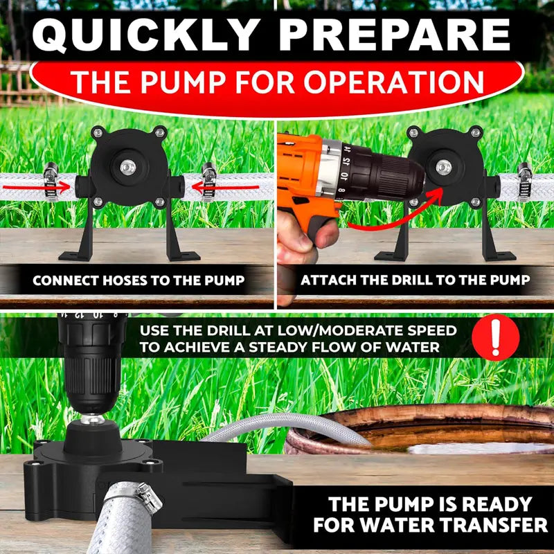 High-Flow Electric Drill Pump