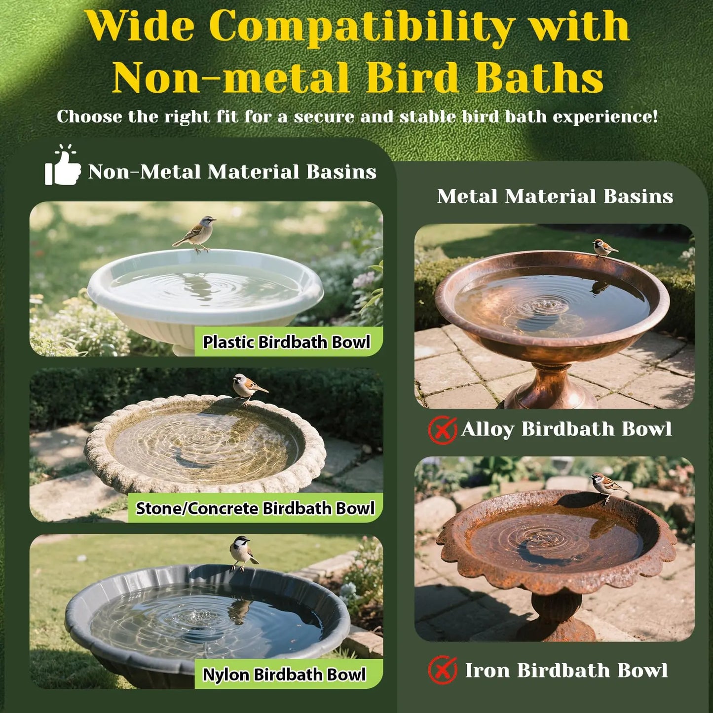3PCS 99.99% Pure Copper Bird Bath Purification Discs