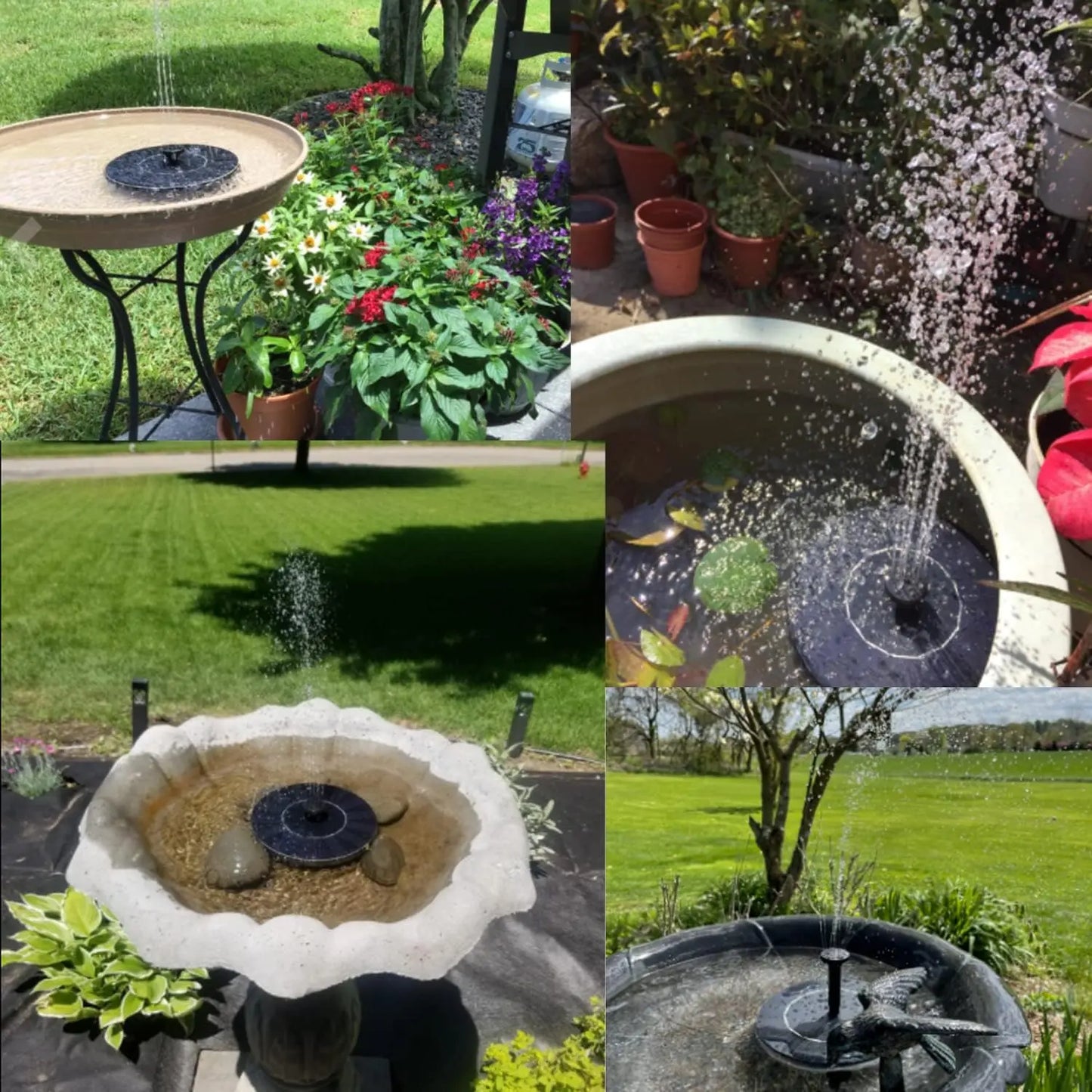 Turn Any Bird Bath Into a Relaxing Solar Fountain